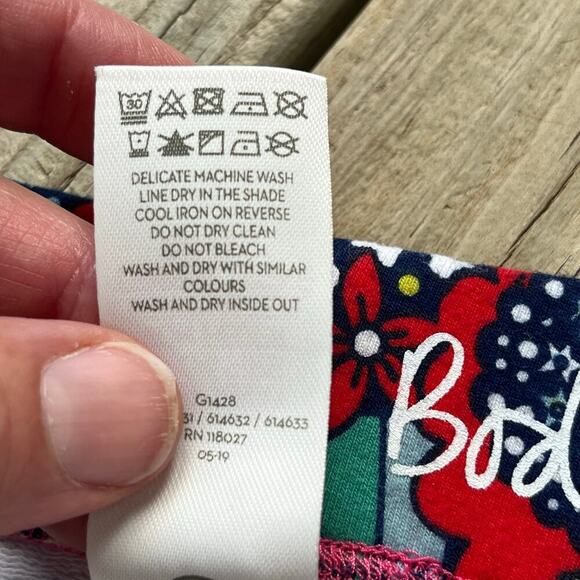 Boden Girl's Fun Cosy Leggings In College Blue Sixties Print Size 11-12 Y - Picture 5 of 5